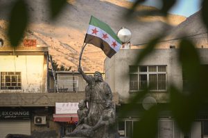 The Syrian opposition flag
