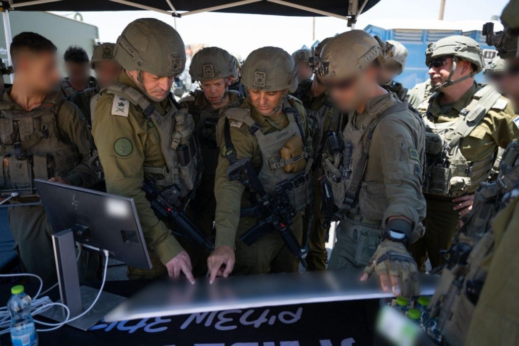 IDF commanders assessing the situation in the Gaza Strip