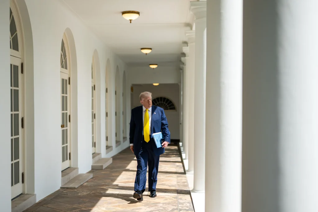 Donald Trump in the White House.