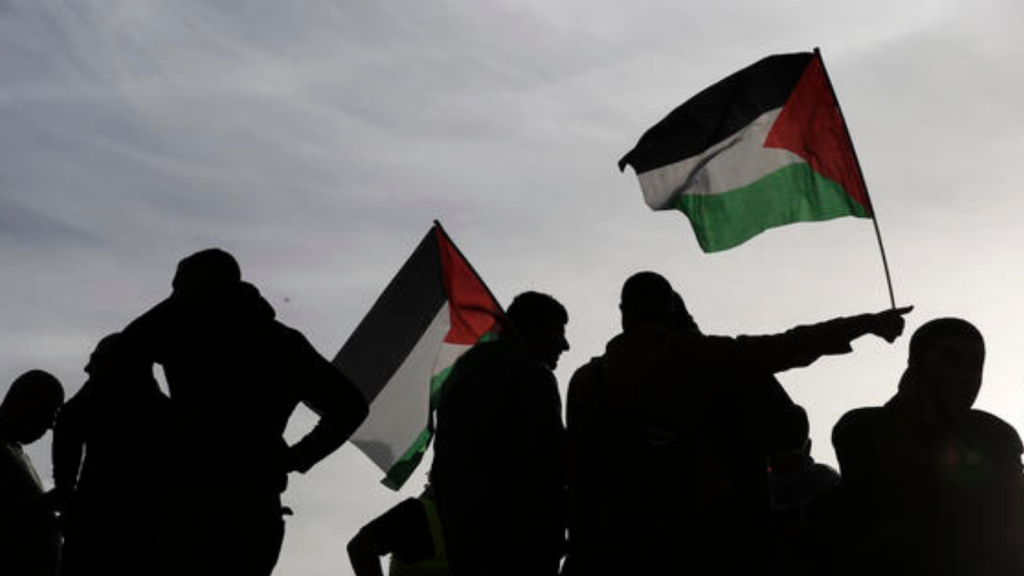 Palestinians in Ein Hajla, in the Jordan Valley near the West Bank city of Jericho