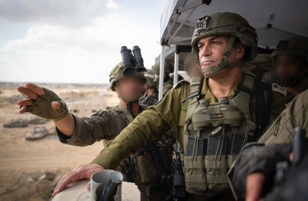 The IDF Chief of Staff Zamir tour southern Gaza on Wednesday, September 24, 2025.