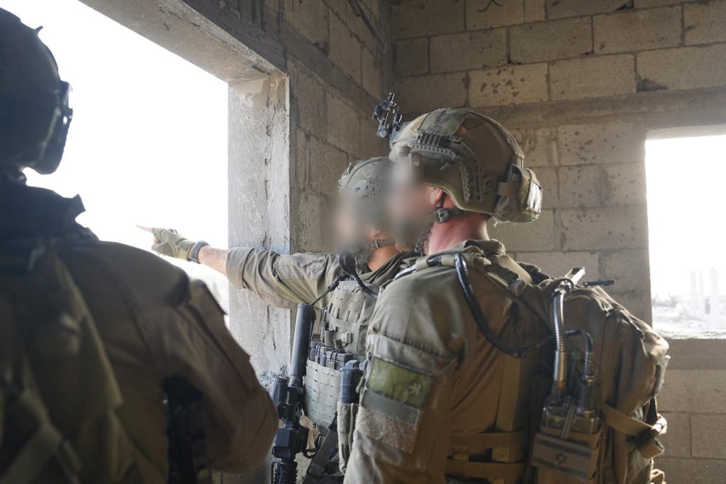 Forces of the Kfir Brigade under the command of the Gaza Division are operating in the Yellow Line area in accordance with the ceasefire agreement