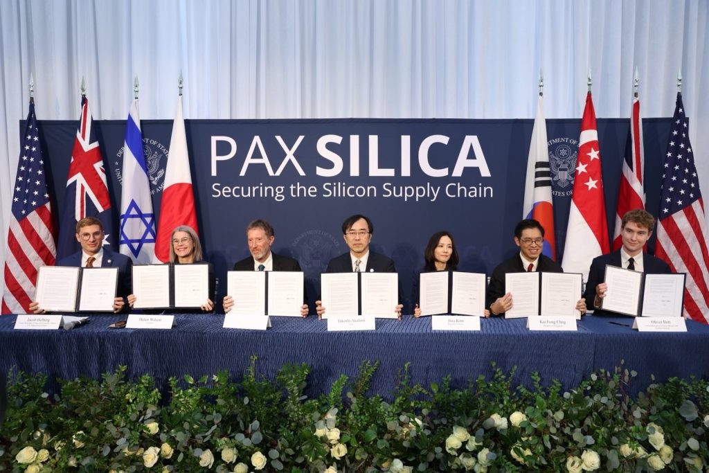 Signing ceremony for Pax Silica, Washington DC, December 12, 2025.
