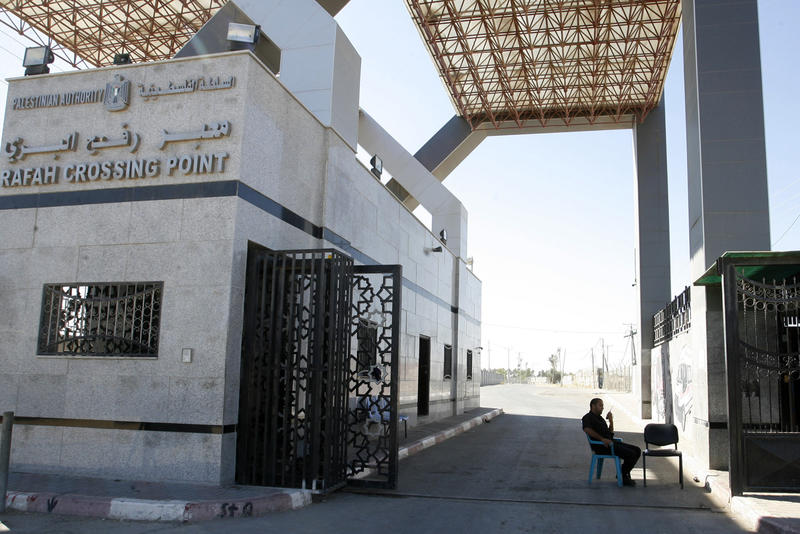 Rafah border crossing with Egypt.