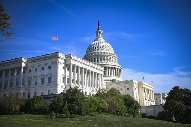 View of the United States Capitol in Washington, D.C., April 14, 2026.