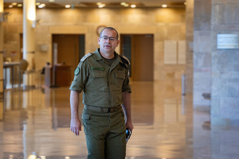 Incoming Mossad Director Maj. Gen. Roman Gofman arrives to a Defence and Foreign Affairs Committee meeting at the Knesset, the Israeli parliament in Jerusalem on February 5, 2026.
