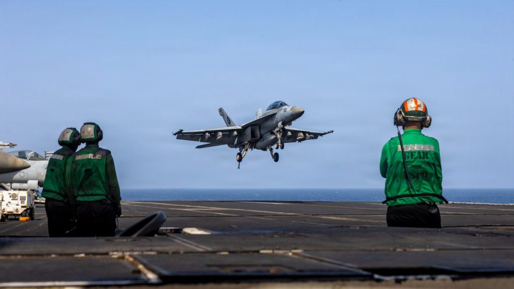 Crew aboard USS Abraham Lincoln (CVN 72) supporting US military operations across the Middle East, May 27, 2026.