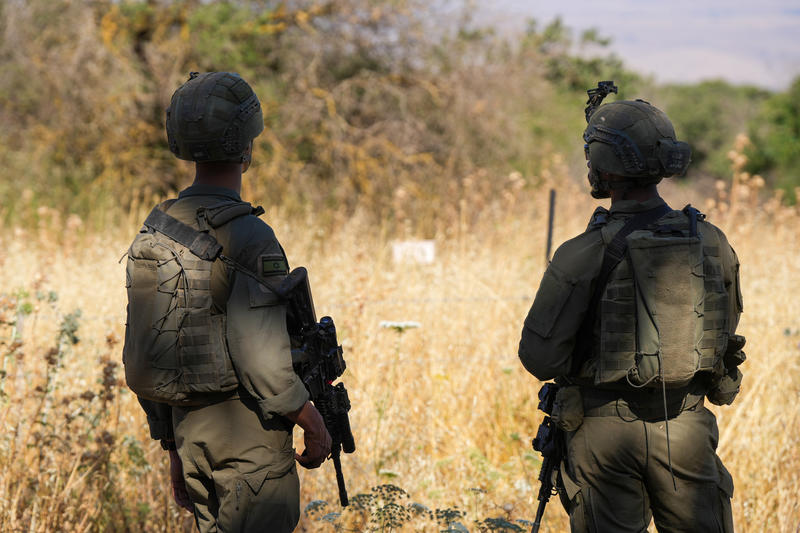 Israeli soldiers man a roadblock along the Ramim Ridge area in northern Israel following suspected militant infiltration incident along the Israel-Lebanon border. June 09, 2026.
