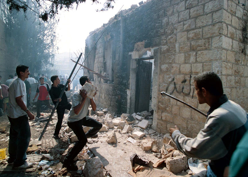 Palestinians take over Joseph's tomb in the West Bank city of Nablus.