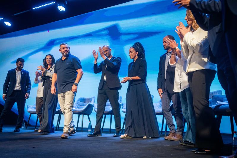 The launch of the new Amcha Yisrael party, led by Ofer Winter, ahead of the upcoming Israeli general elections, in Jerusalem, August 25, 2026.